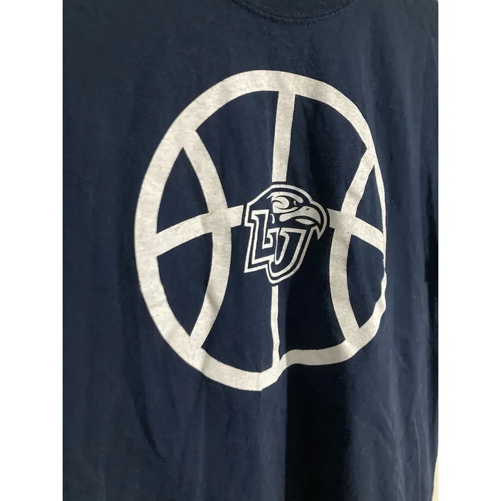 NCAA Liberty University Flames Basketball T Shirt Men’s Size Medium Navy Blue